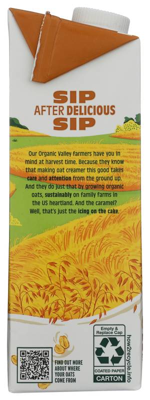 Organic Valley Caramel Oat Creamer 32oz Ctn