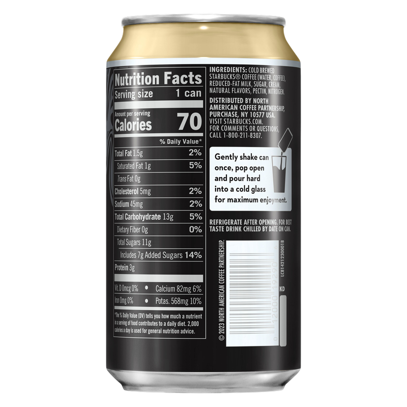Starbucks Nitro Vanilla 9.6oz Can