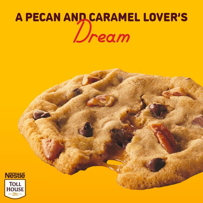 Nestle Toll House Caramel Pecan Turtle Cookie Dough - 12ct/16oz
