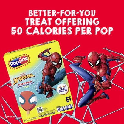 Popsicle Spider-Man Pops 6ct