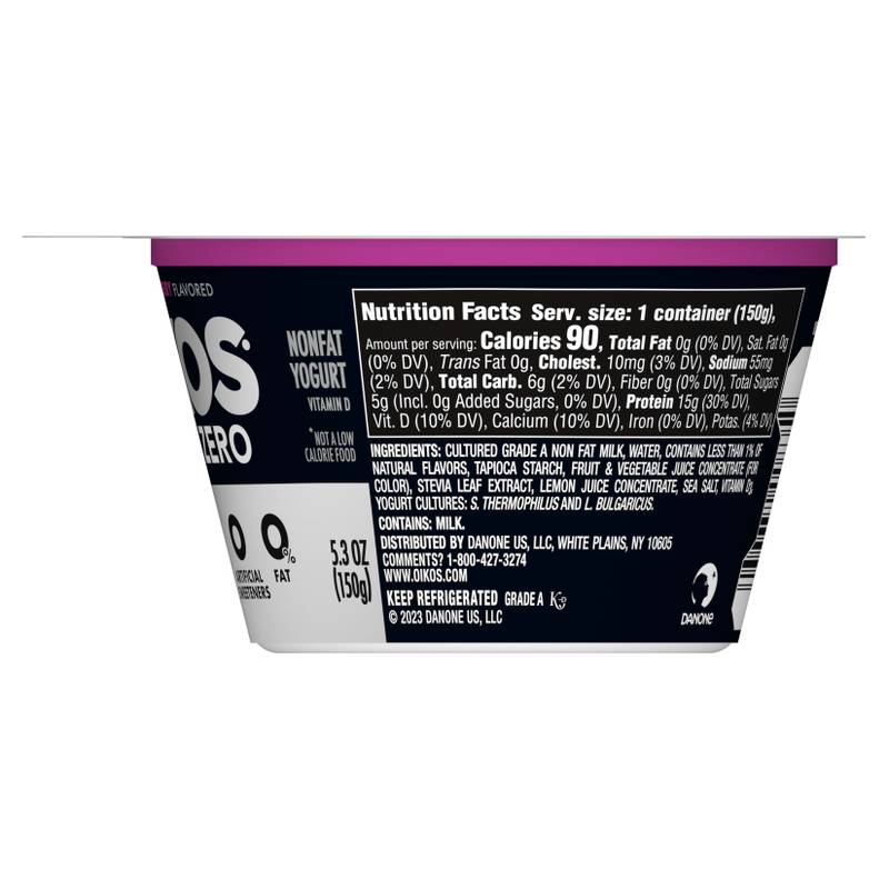 Oikos Triple Zero Mixed Berry Yogurt - 5.3oz