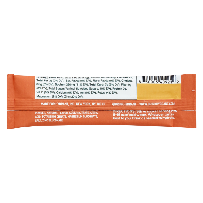 Hydrant Blood Orange Hydration Mix 0.31oz