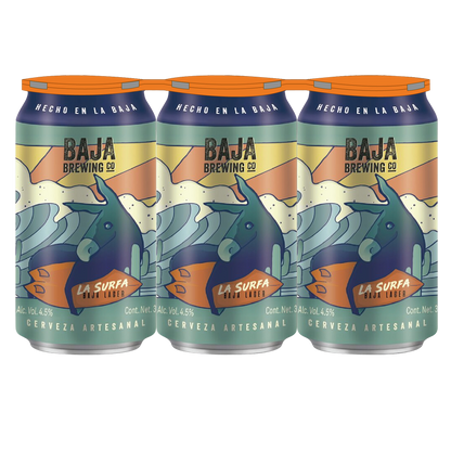 Baja Brewing Co. La Surfa Lager 6pk 12oz Cans 4.5% ABV