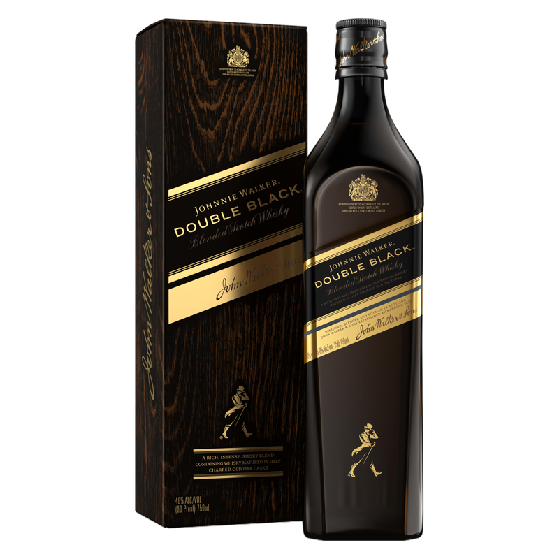 Johnnie Walker Double Black Label Blended Scotch Whisky, 750 mL