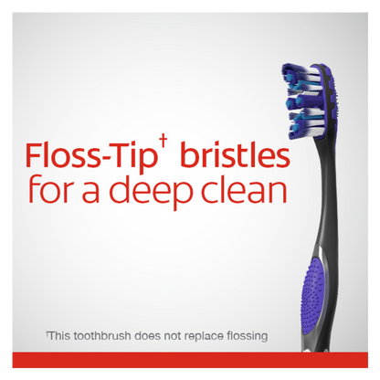 Colgate 360 Floss Tip Advanced Medium Toothbrush 2ct