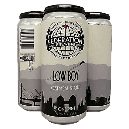 Federation Brewing Low Boy Oatmeal Stout 4pk 16oz Can