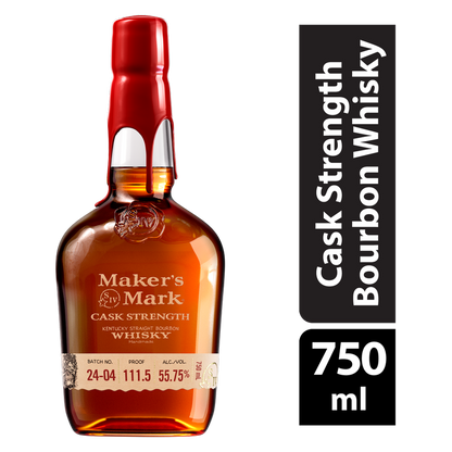 Maker's Mark Cask Strength Whiskey 750 ml (111 Proof)