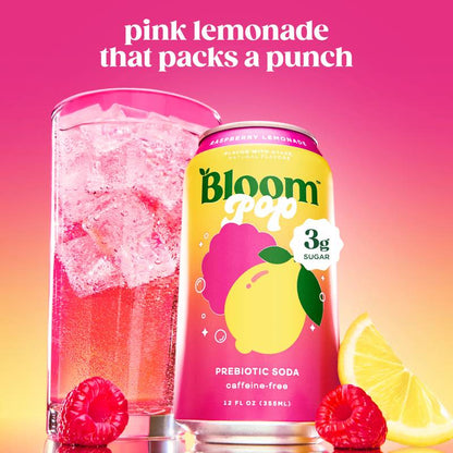 Bloom Pop Raspberry Lemonade 12oz Can