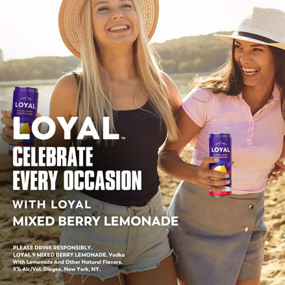 Loyal 9 Mixed Berry Lemonade 4k 12oz 9% ABV