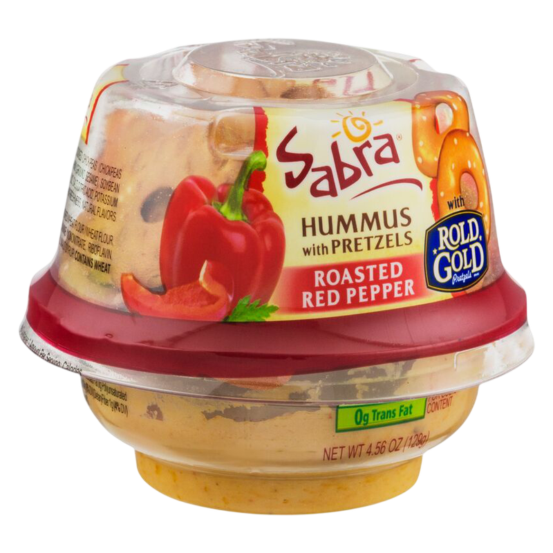 Sabra Roasted Red Pepper Hummus & Pretzels - 4.3oz
