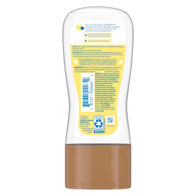 Johnson's Baby Shea and Cocoa Butter Oil Gel 6.5oz
