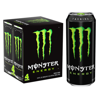 Monster Energy Green 4pk 16oz Can