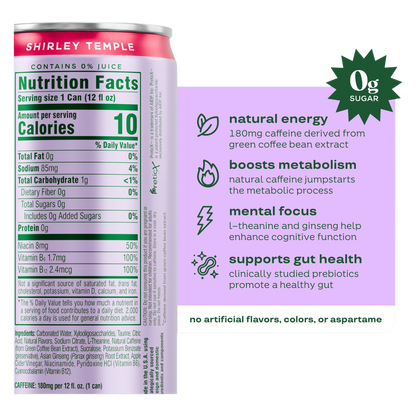 Bloom Energy Shirley Temple 12oz Can