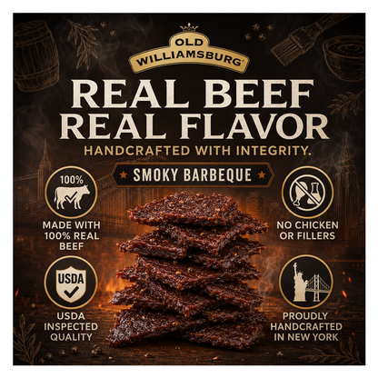 Old Williamsburg Smoky BBQ Kosher Beef Jerky 2oz