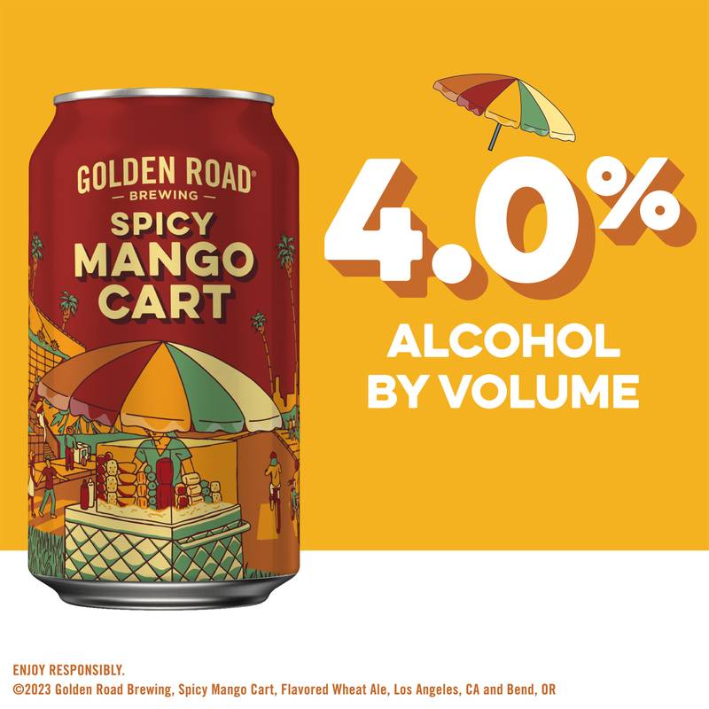 Golden Road Brewing Spicy Mango Cart 6pk 12oz Can