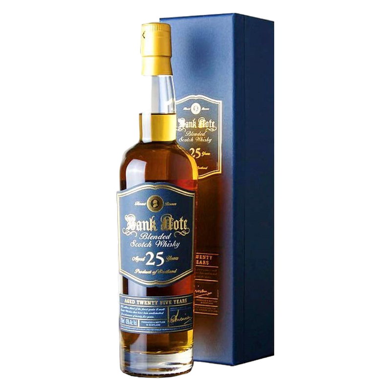 Bank Note Vodka Bank Note 25 Yr Blended Scotch 750ml - Bank Note – BevMo!