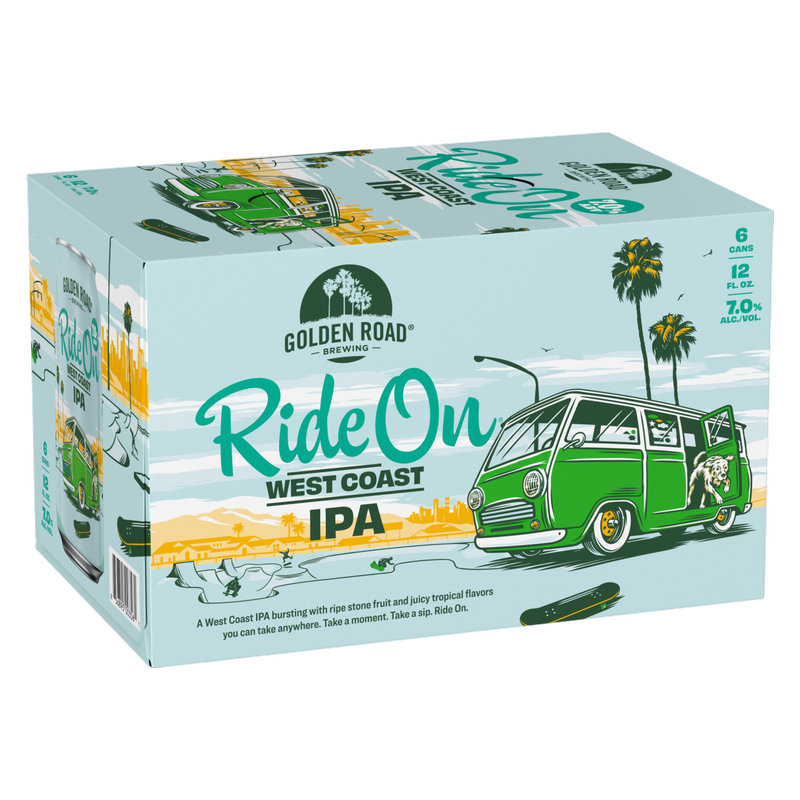 Golden Road Brewing Ride On IPA 6pk 12oz Can - Golden Road – BevMo!