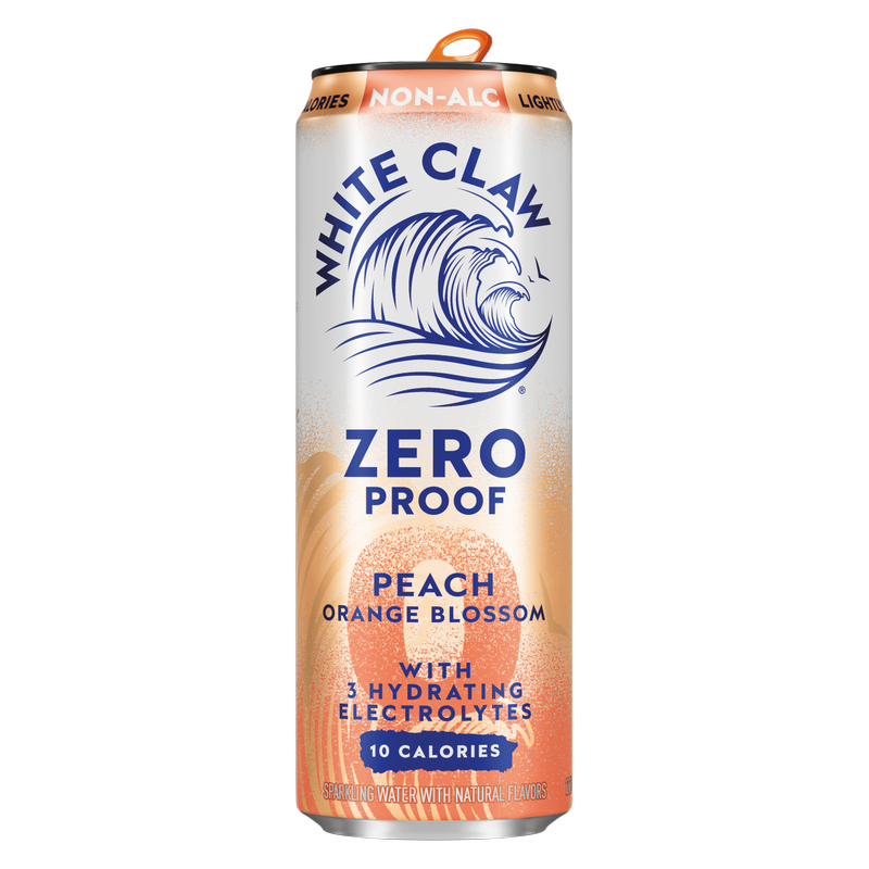 White Claw Zero Proof Peach Orange Blossom Single 12oz Can