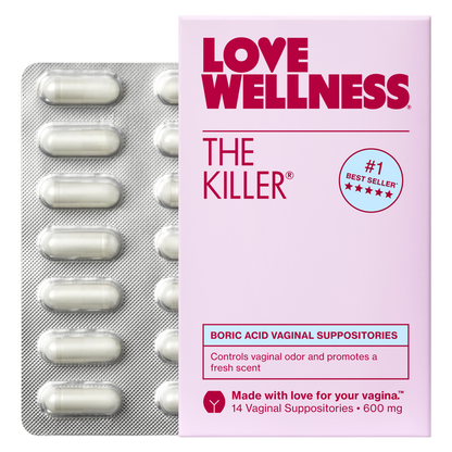 Love Wellness The Killer Boric Acid Vaginal Suppositories 14ct