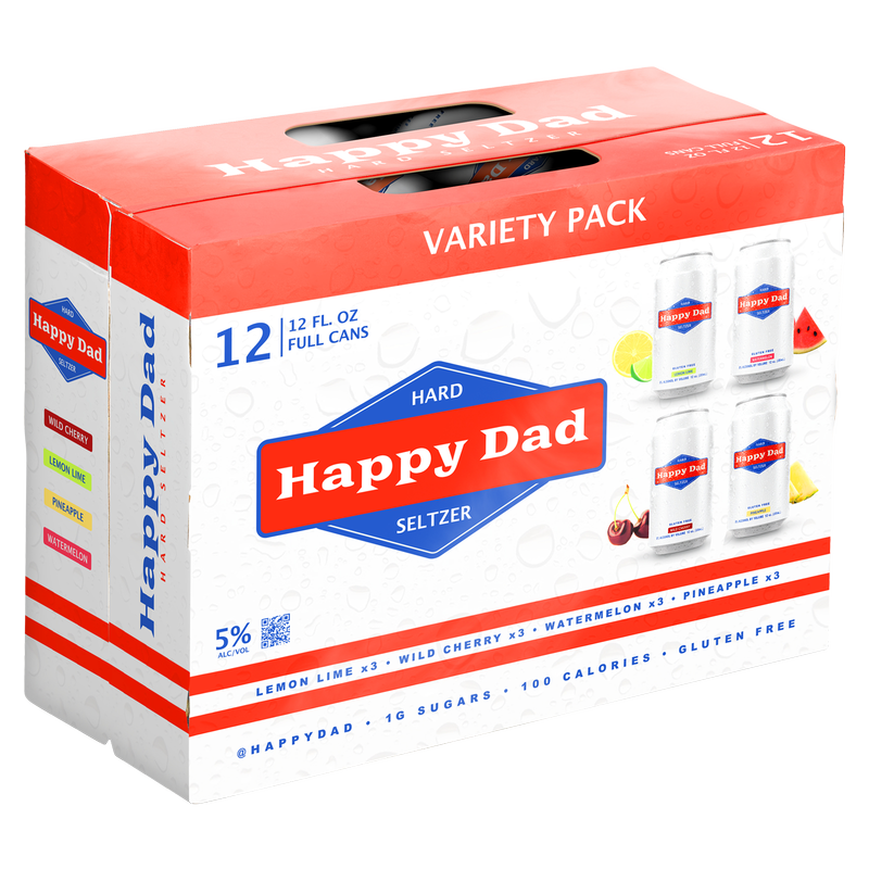 Happy Dad Hard Seltzer Variety 12pk 12oz Can 5.0% ABV