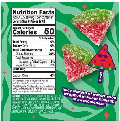 JOYRIDE Sour Watermelon Wedges, 3.5oz