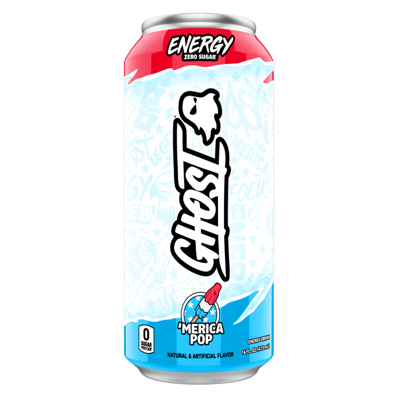 GHOST Energy Zero Sugar 'Merica Pop 16oz Can