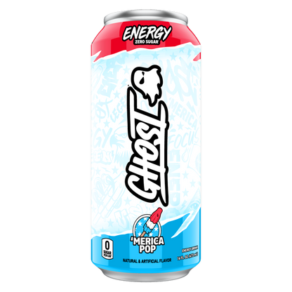 GHOST Energy Zero Sugar 'Merica Pop 16oz Can