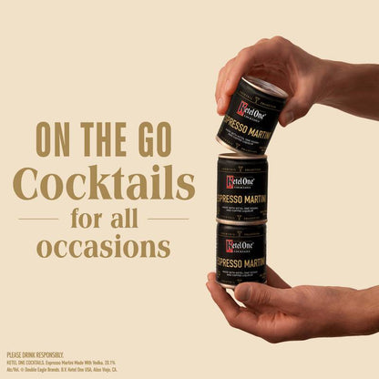 Ketel One Espresso Martini Cocktail (Made with Ketel One Vodka), 100 mL Cans, 4 Pack