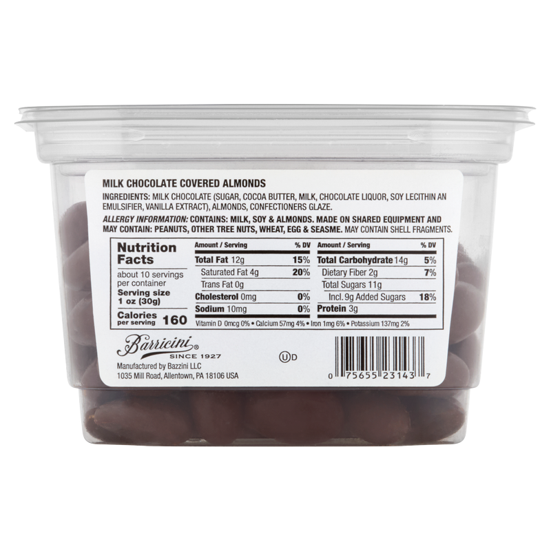 Barricini Milk Chocolate Almonds 10.25oz