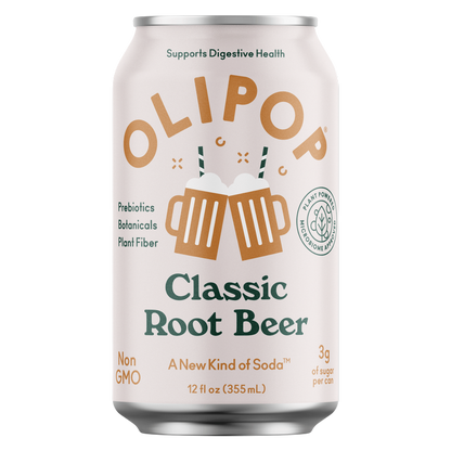 Olipop Classic Root Beer 12oz Can Shelf Stable