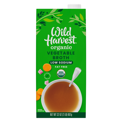 Wild Harvest Organic Lower Sodium Vegetable Broth 32oz