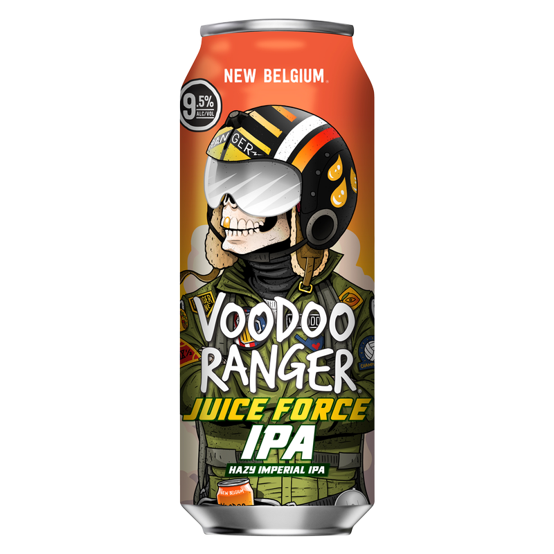 New Belgium Voodoo Ranger Juice Force IPA Single 19.2oz Can 9.5% ABV ...