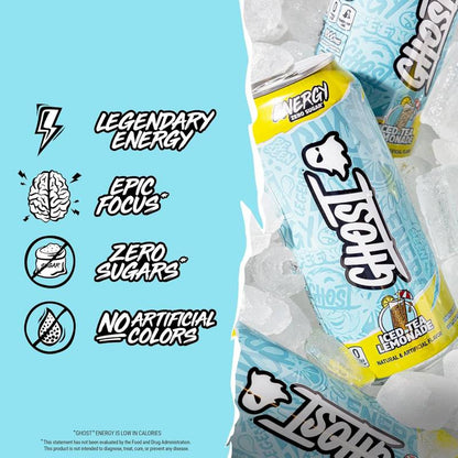 GHOST ENERGY Iced Tea Lemonade 16oz Can