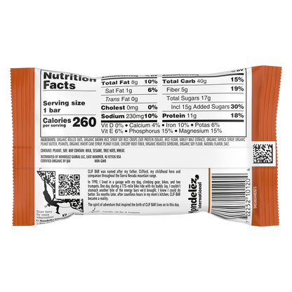 Clif Bar Crunchy Peanut Butter Energy Bar 2.4oz