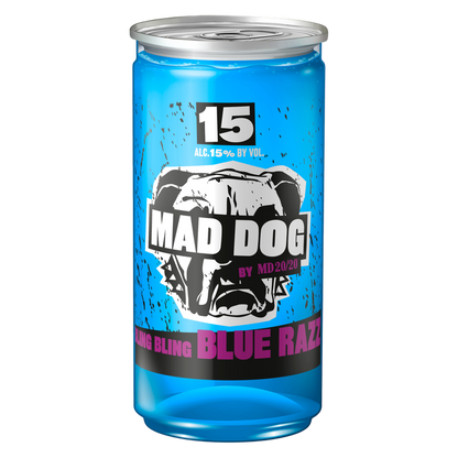Mad Dog Bling Bling Blue Razz 200ml 15% ABV