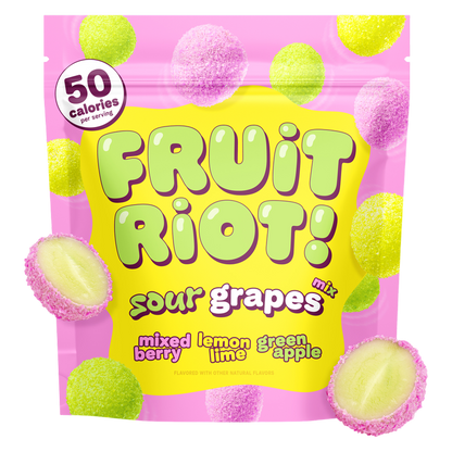 Fruit Riot Frozen Sour Mixed Grapes