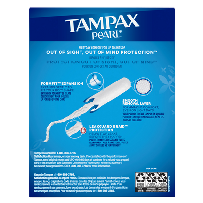 Tampax Pearl Light Tampons 18 Ct