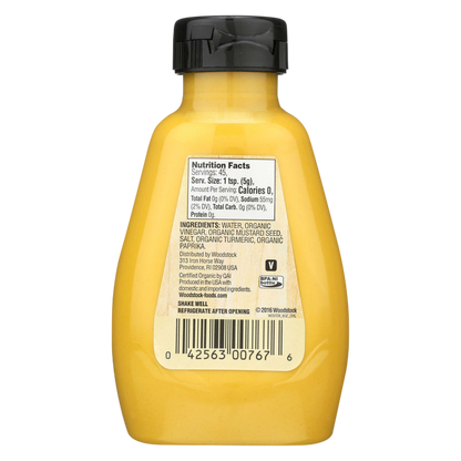 Woodstock Organic Yellow Mustard 8oz
