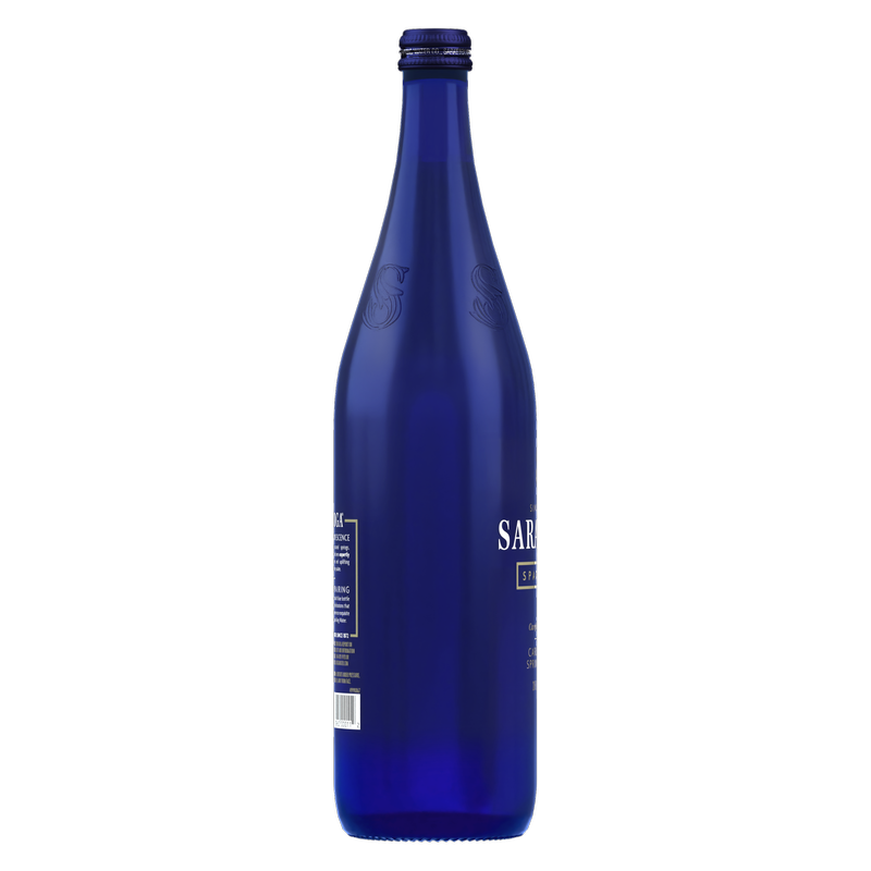 Saratoga Sparkling Spring Water 28oz Glass Bottle