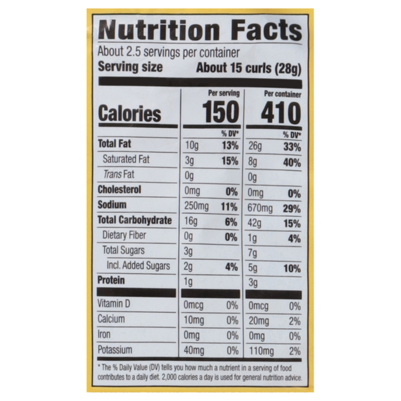 Herr's Honey Cheese Curls, 2.6oz