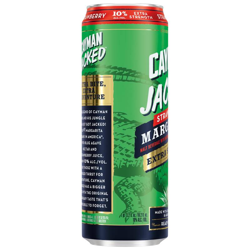 Cayman Jacked Strawberry Margarita 19.2oz Can 10% ABV - Cayman