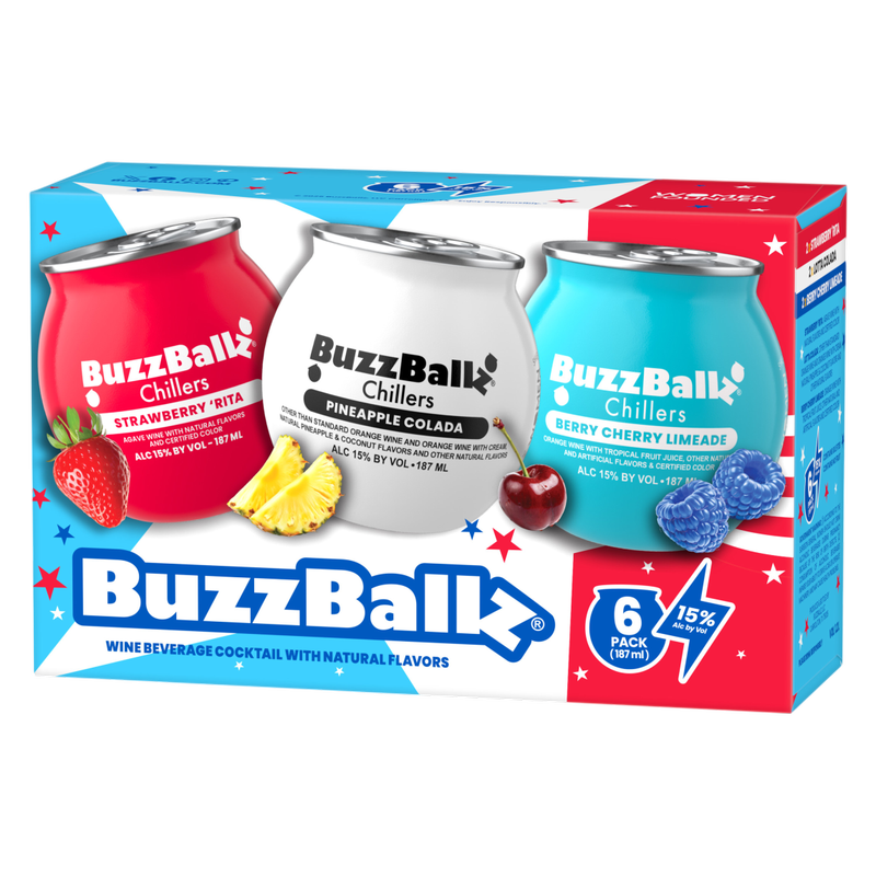 Buzzballz Americ VP 6pk 187ml