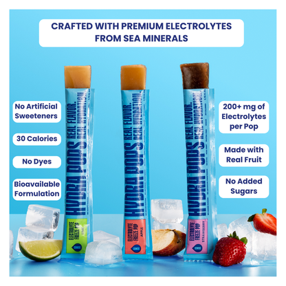 Hydra Pops Variety Pack Electrolyte Freeze Pops