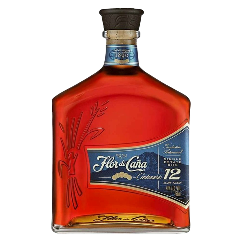 Flor De Cana 12 Year Rum 750ml (80 proof)