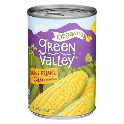 Green Valley Organic Whole Kernal Corn 15oz