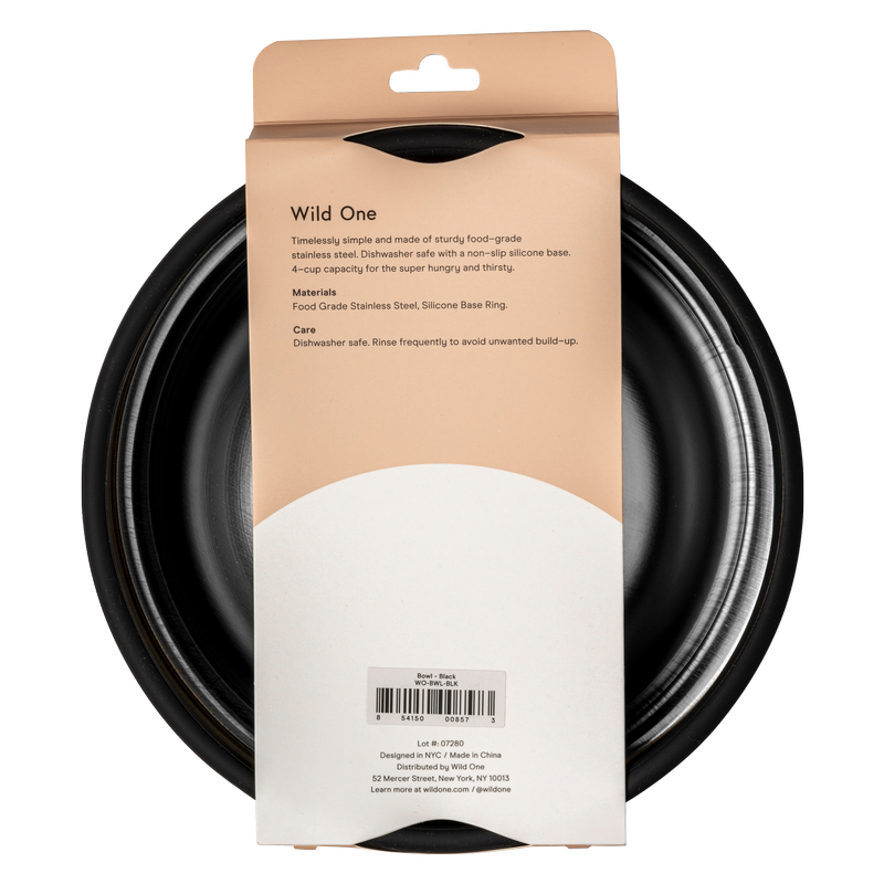 Wild One Black Standard Bowl