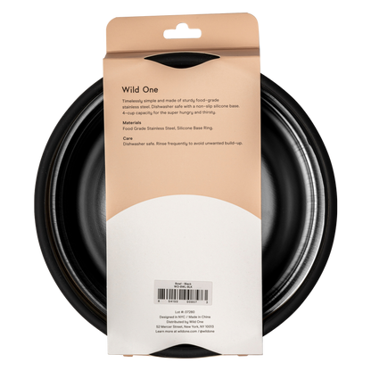 Wild One Black Standard Bowl