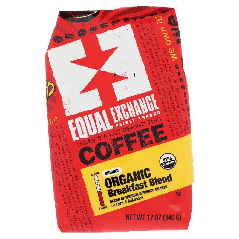 Equal Exchange Organic Breakfast Blend Ground Coffee 12oz