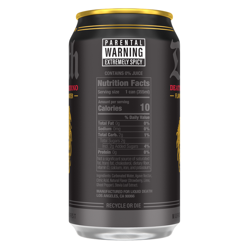Liquid Death Deathberry Inferno Water 6pk 12oz Can