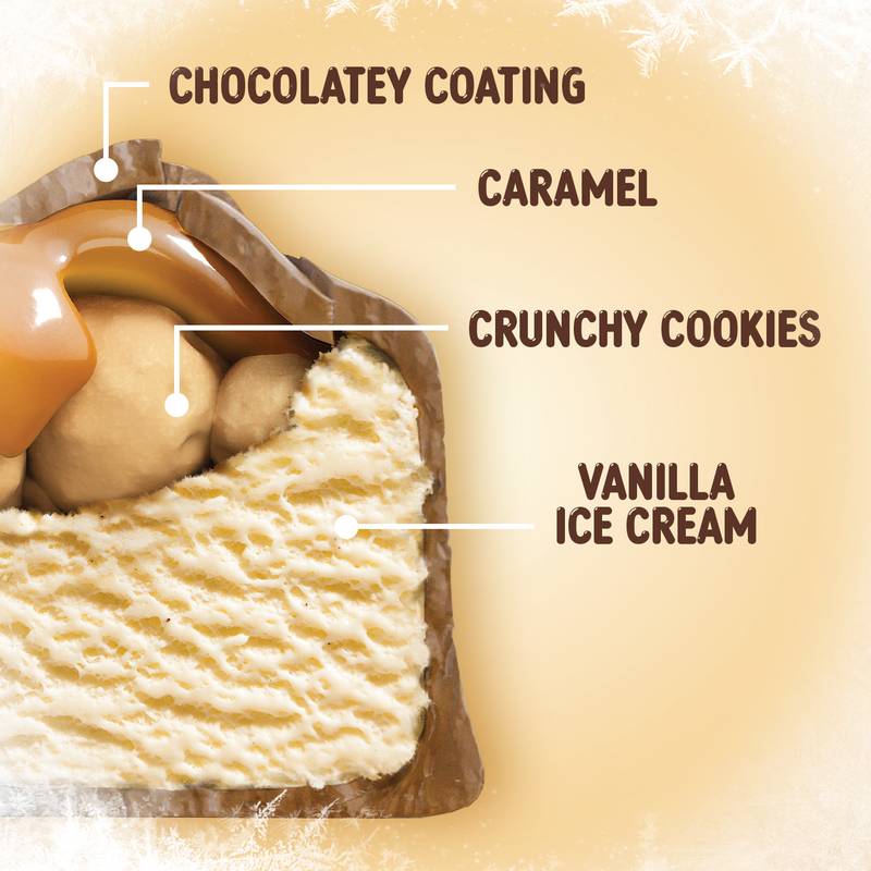 TWIX Ice Cream Bar Vanilla Caramel Chocolatey Cookie Dessert Bar, 3 Oz Bar